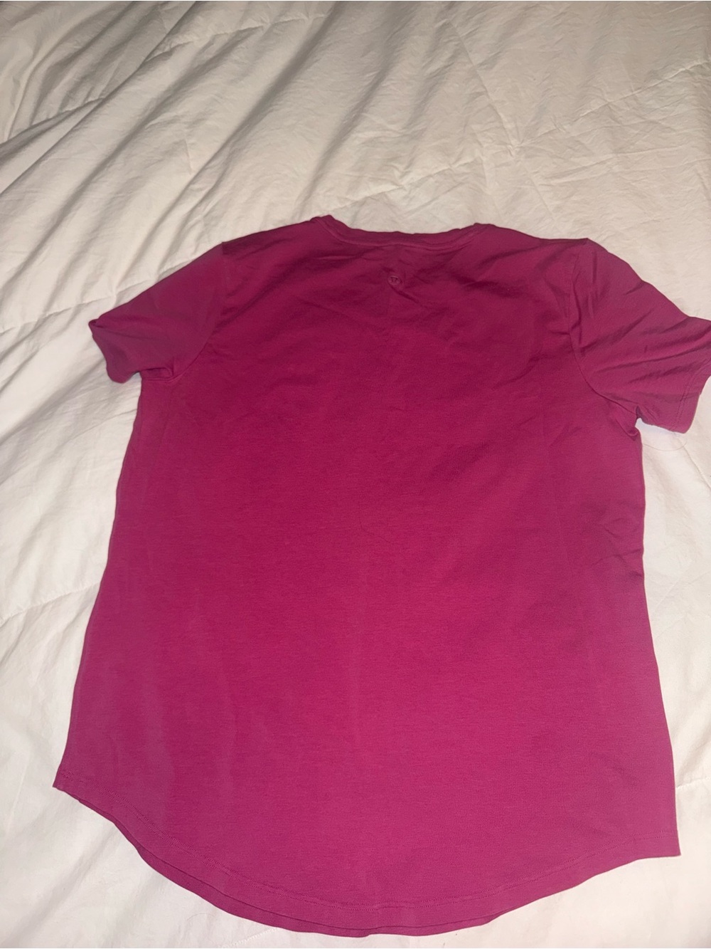 Men's Crew Neck T-Shirt - Magenta - Picture 2 of 3